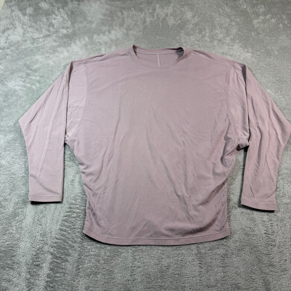 Lululemon Loungeful Drape Womens 6 Long Sleeve Smoky Blush Relaxed